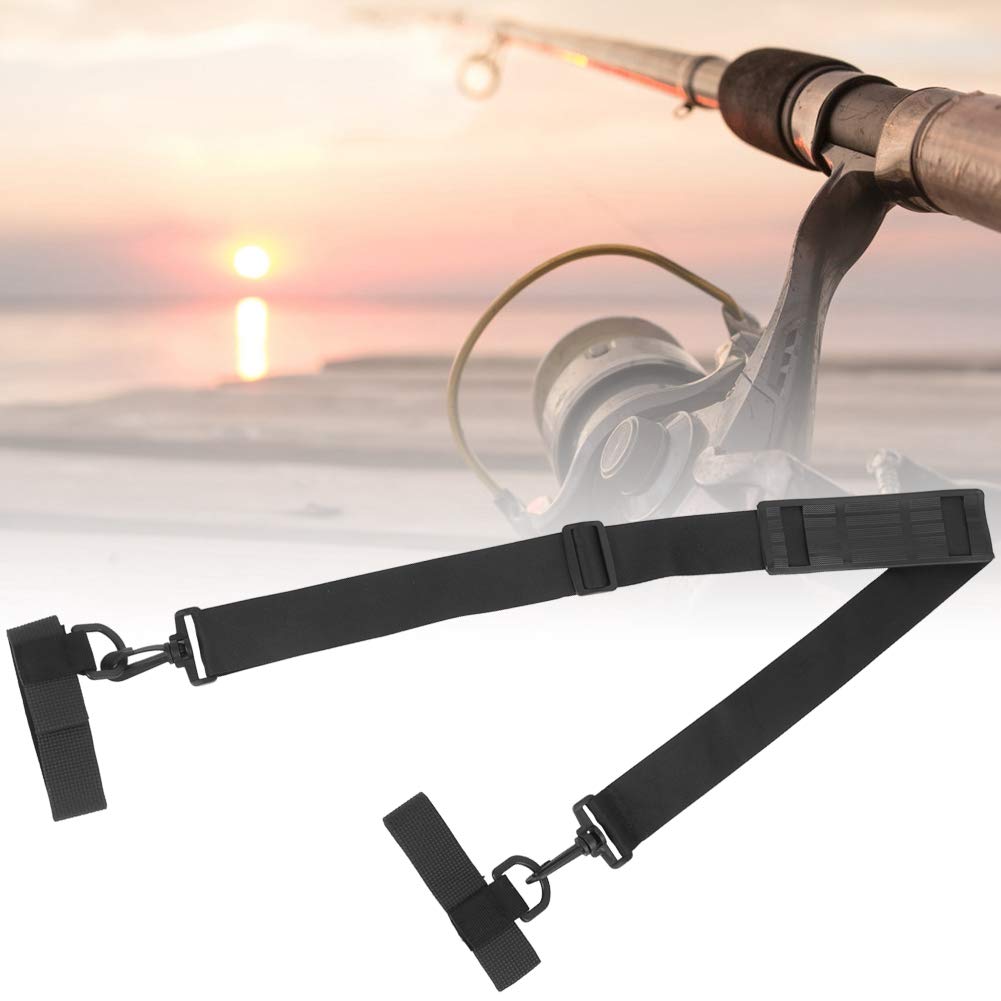 **Akozon Adjustable Fishing Strap - Multi-Functional Fishing Belt with Shoulder Bag Straps & Fly Rod Holder - Comfortable Back Harness for Fishing Rods - Perfect for Fly Fishing, Kayak Fishing & Outdoor Adventures**