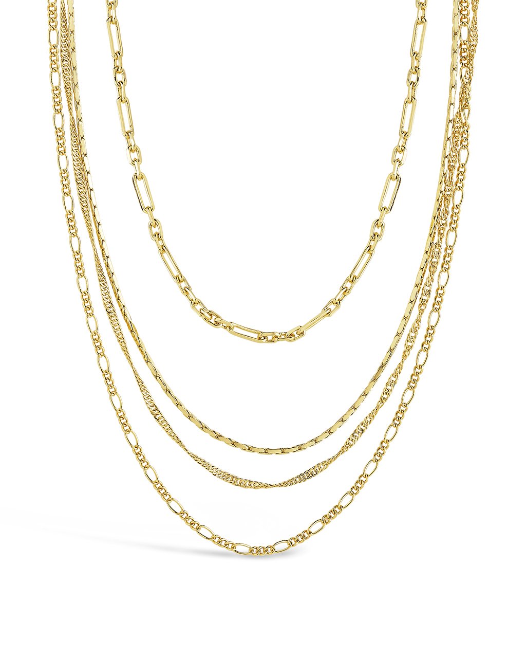 Elegant Multi Chain Layered Necklace for Women - Trendy Gold & Silver Layered Necklace Jewelry - Perfect for Daily Wear, Parties & Special Occasions
