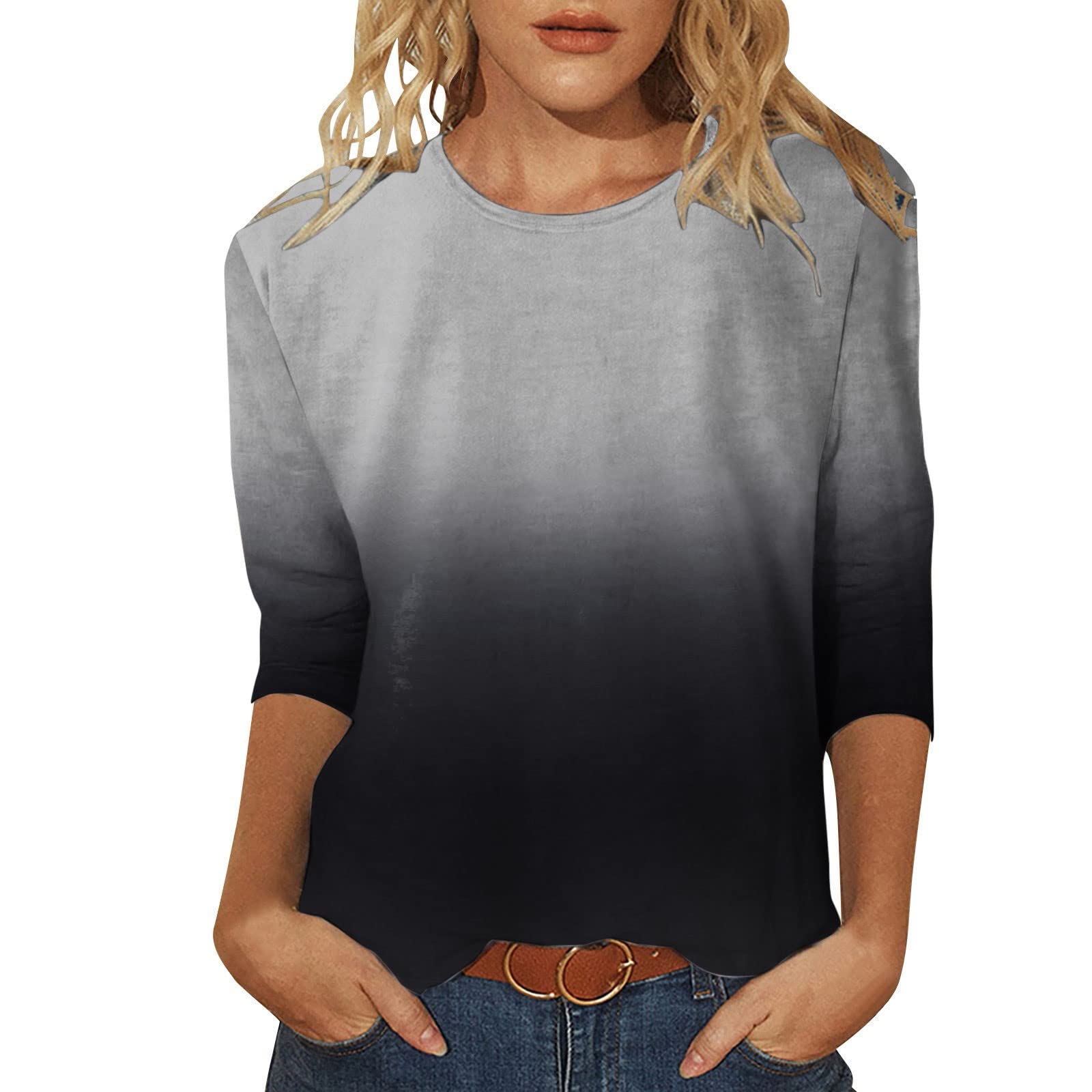 Women's Floral Print Casual Tunic Top - Crewneck Workout Tank Blouse for Summer & Fall | Gym, Yoga, Office & Everyday Wear