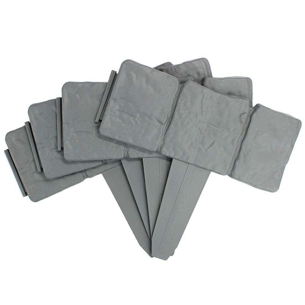 20 Pack 5M Grey Plastic Garden Fence Cobblestone Border - Durable Lawn Edging for Flower Beds, Plant Borders & Yard Decorations - Perfect for Landscaping, Garden Design & Outdoor Decor