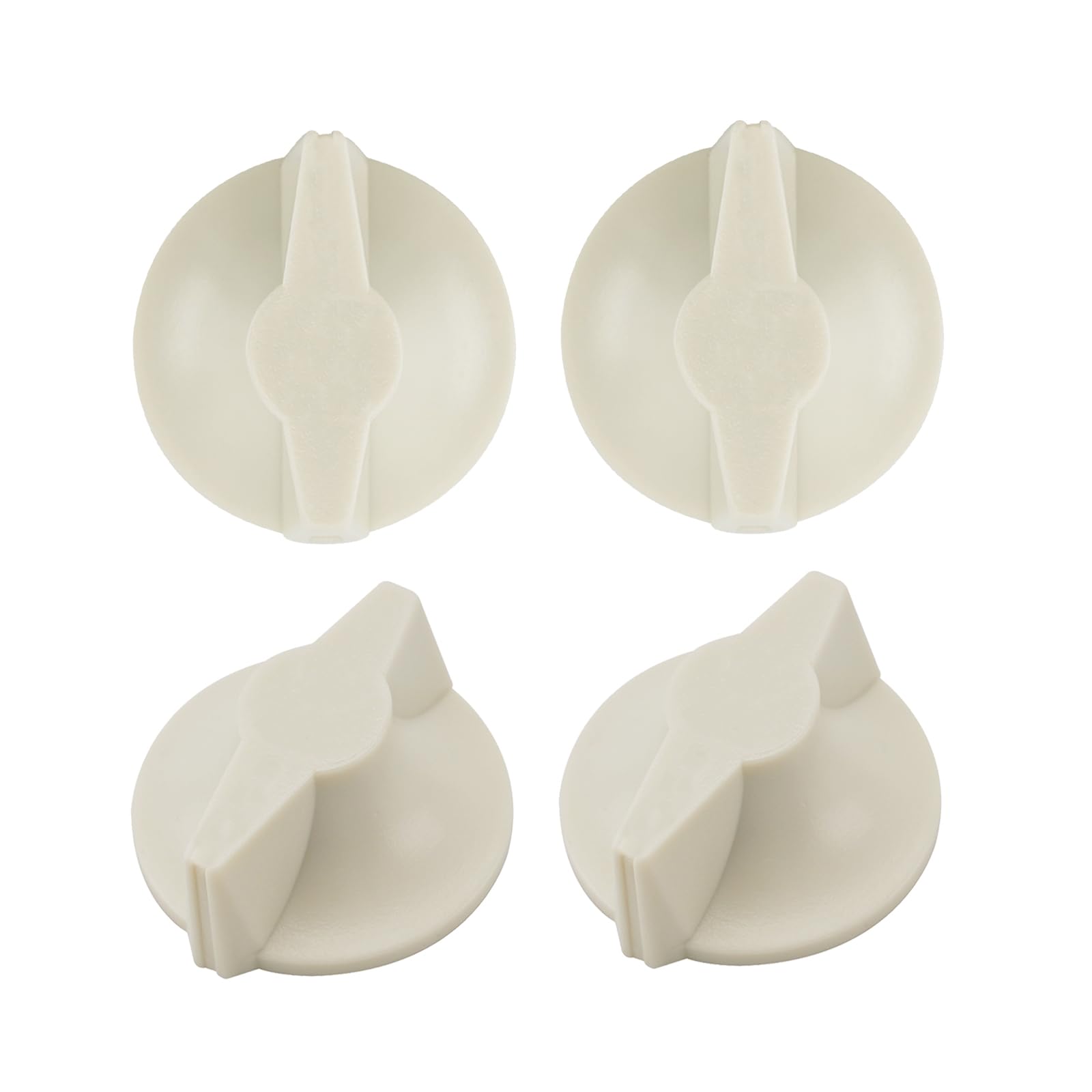 6PCS 146MT574 Timer Knob Replacement for FD Series Spring Wound Timers - Almond Color - Perfect for Ovens, Washing Machines & Industrial Equipment Maintenance