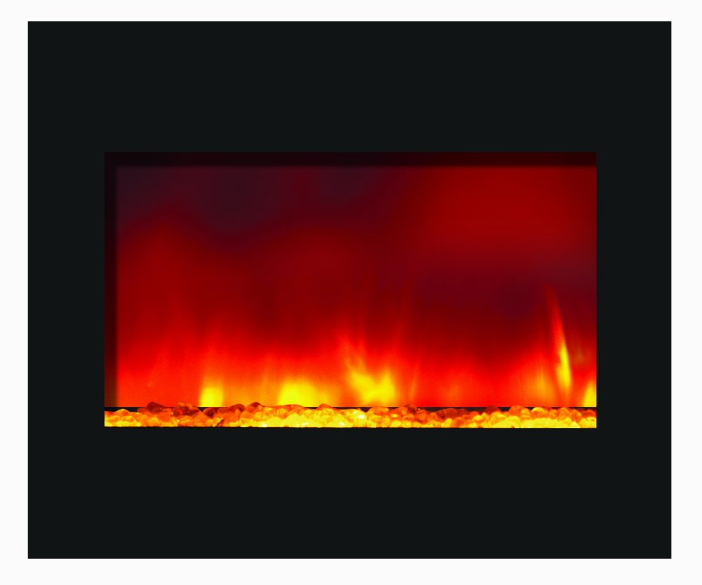 Amantii ZECL-30-3226 30-inch Zero Clearance Electric Fireplace Insert - Perfect for Living Room, Bedroom & Office Heating