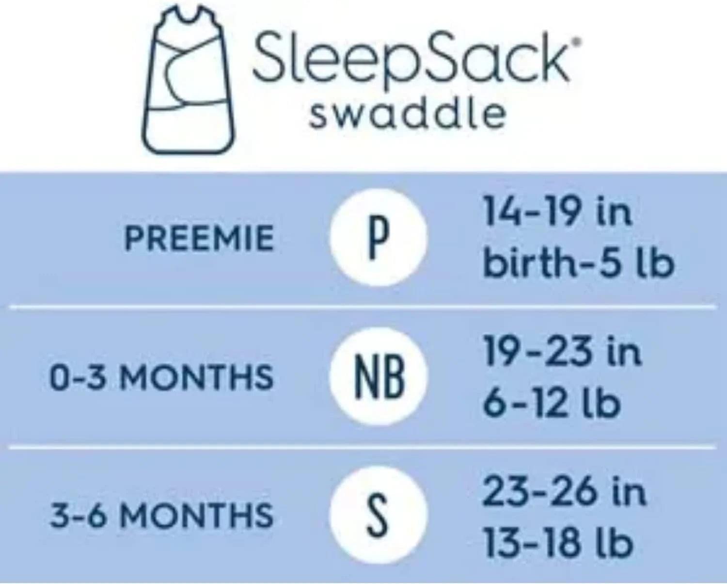 Halo 100% Cotton Sleepsack Swaddle (TOG 1.5) - Soft Blue Baby Swaddle Blanket for Newborns & Infants | Breathable & Comfortable for Safe Sleep, Nursery, and Travel