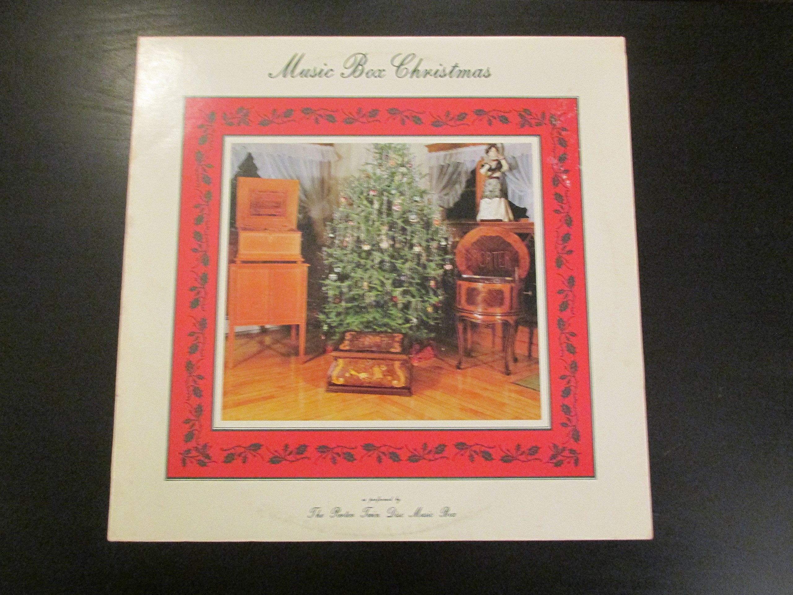 Vintage Christmas Music Box - The Porter Twin Disc Music Box Plays Holiday Classics | Perfect for Holiday Decor, Gift Giving & Festive Home Ambiance