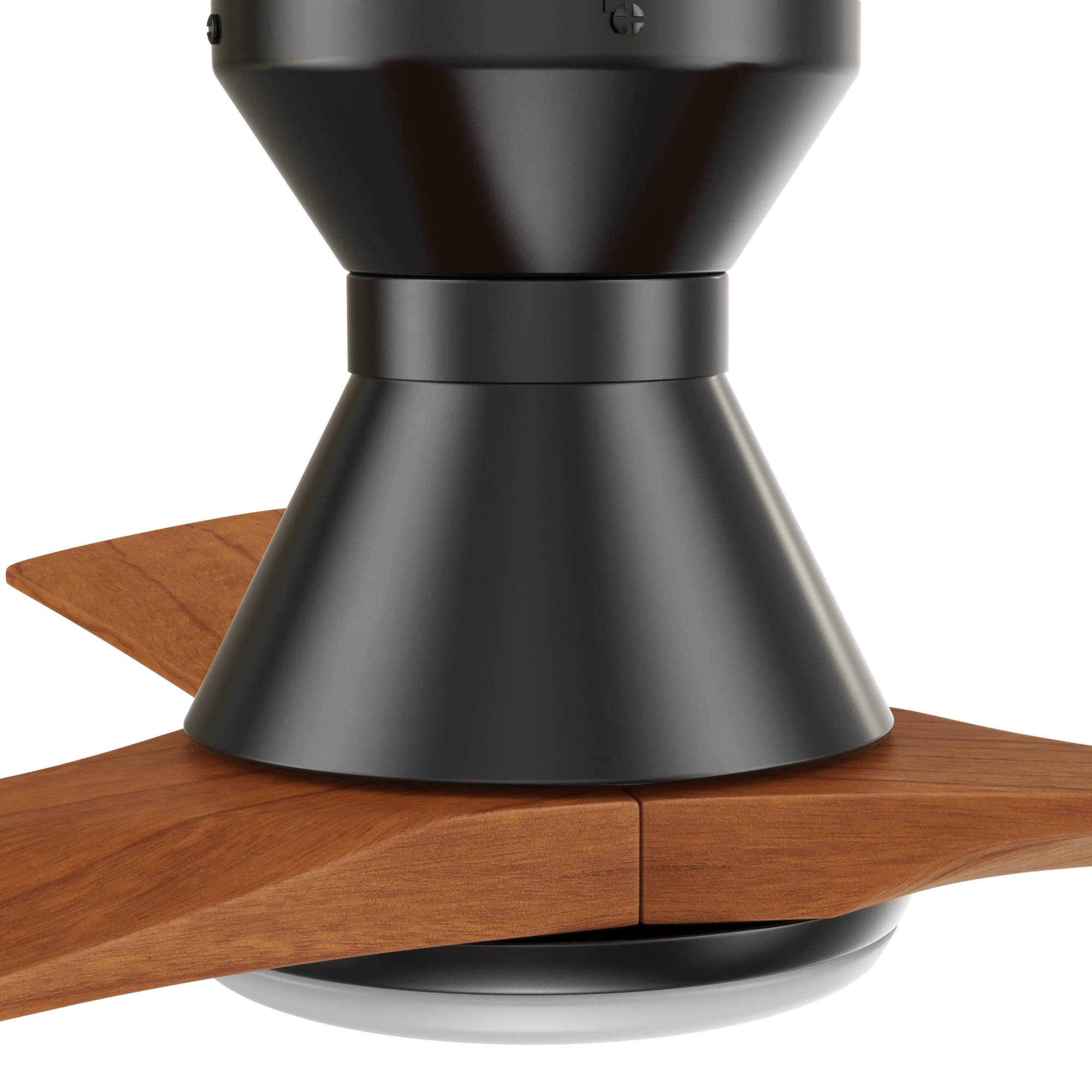 52 Inch Smart Ceiling Fan with Remote Control - 3 Blade Modern Ceiling Fan for Bedroom, Living Room & Office - Energy Efficient Quiet DC Motor - Matte Black Finish (Carro Nicolet)