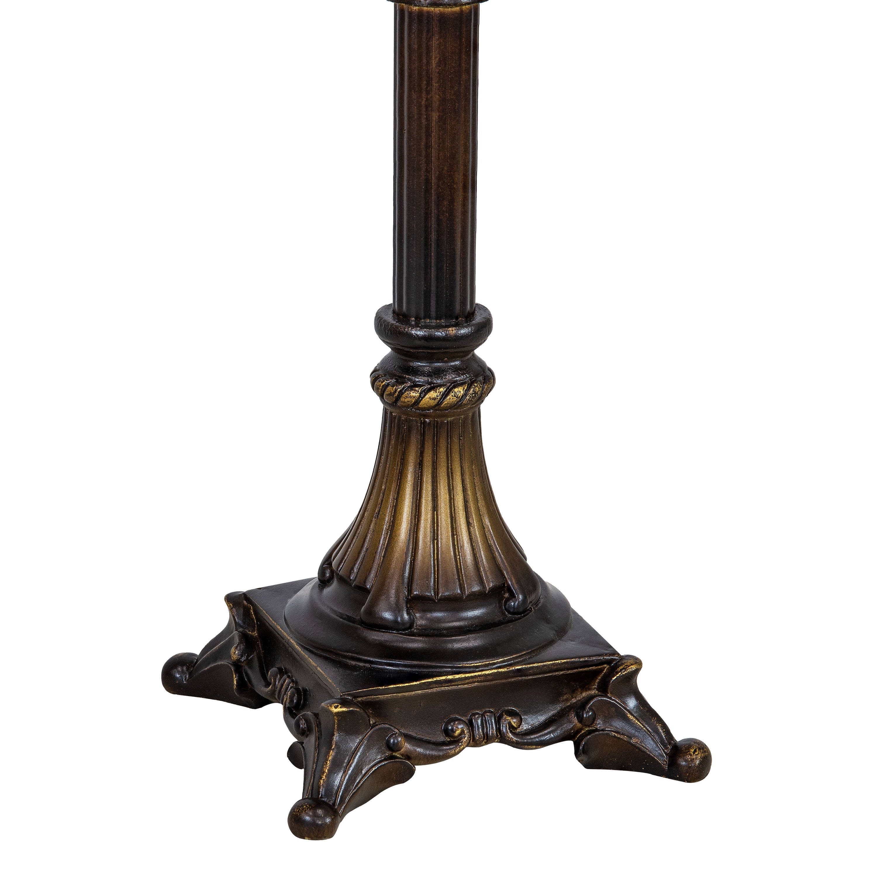 Sunnydaze Home Grandeur Resin Table Lamp Set of 2 - 28.75 Inch Height, Modern Decorative Lighting for Living Room, Bedroom & Office - Warm White LED Bulb Included