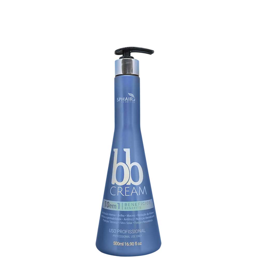 10-in-1 BB Cream with Argan Oil & Macadamia - Vitamin E Finishing Treatment (500ml) for Flawless Skin | Daily Moisturizer, Makeup Base & Skin Perfecter | Sphair Beauty