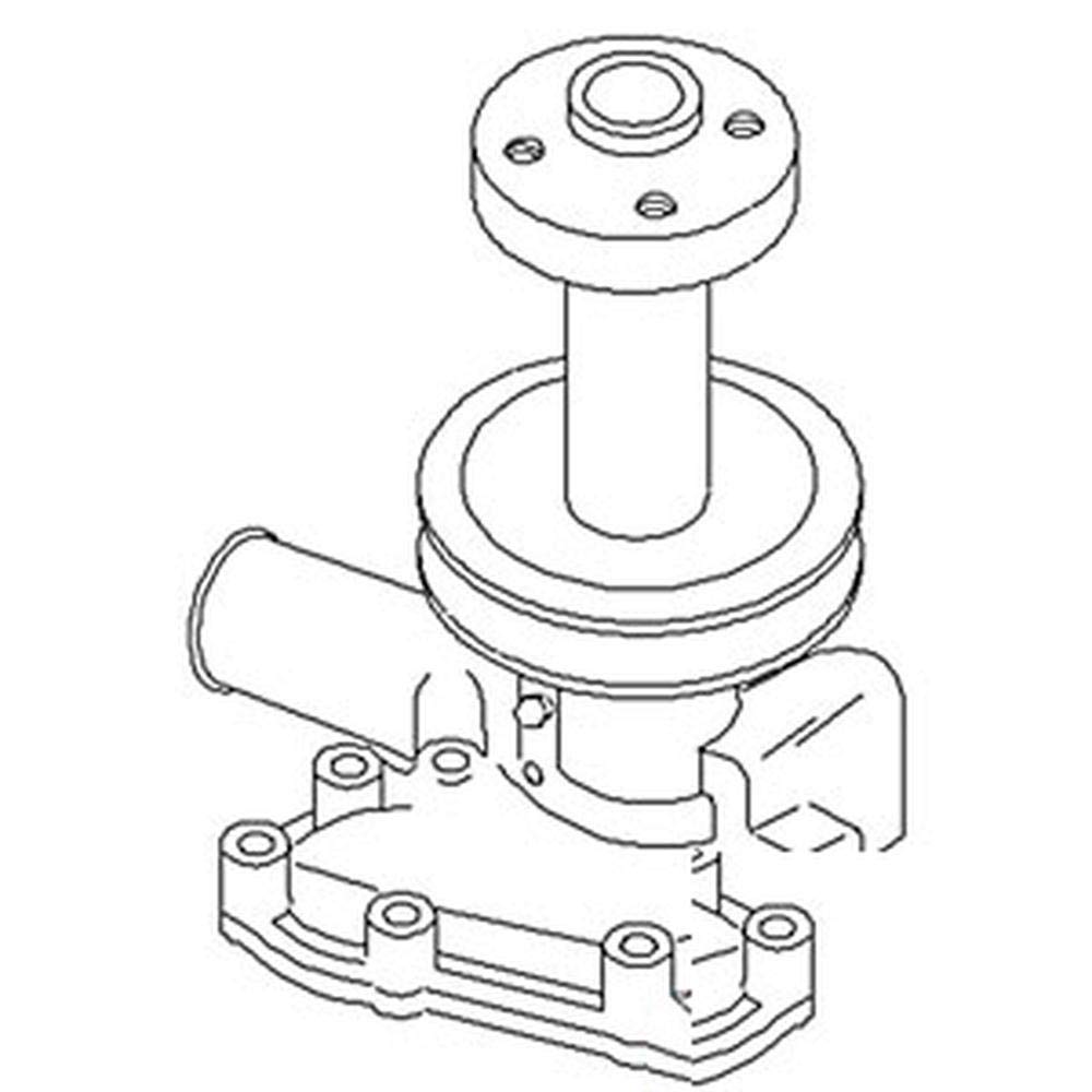 RAParts SBA145016540 Water Pump Replacement for Ford Tractor 1910 2110 2120 - High Performance Cooling System Part for Agricultural & Farming Equipment
