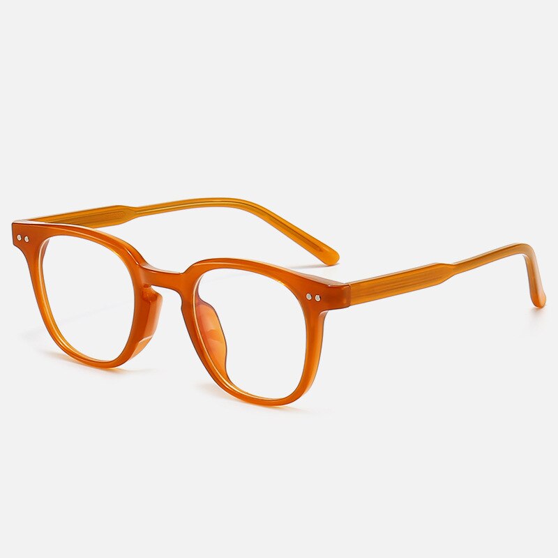 CCspace Unisex Full Rim Square TR90 Titanium Eyeglasses 55917 - Lightweight & Durable Glasses for Men & Women - Perfect for Work, Reading & Everyday Wear