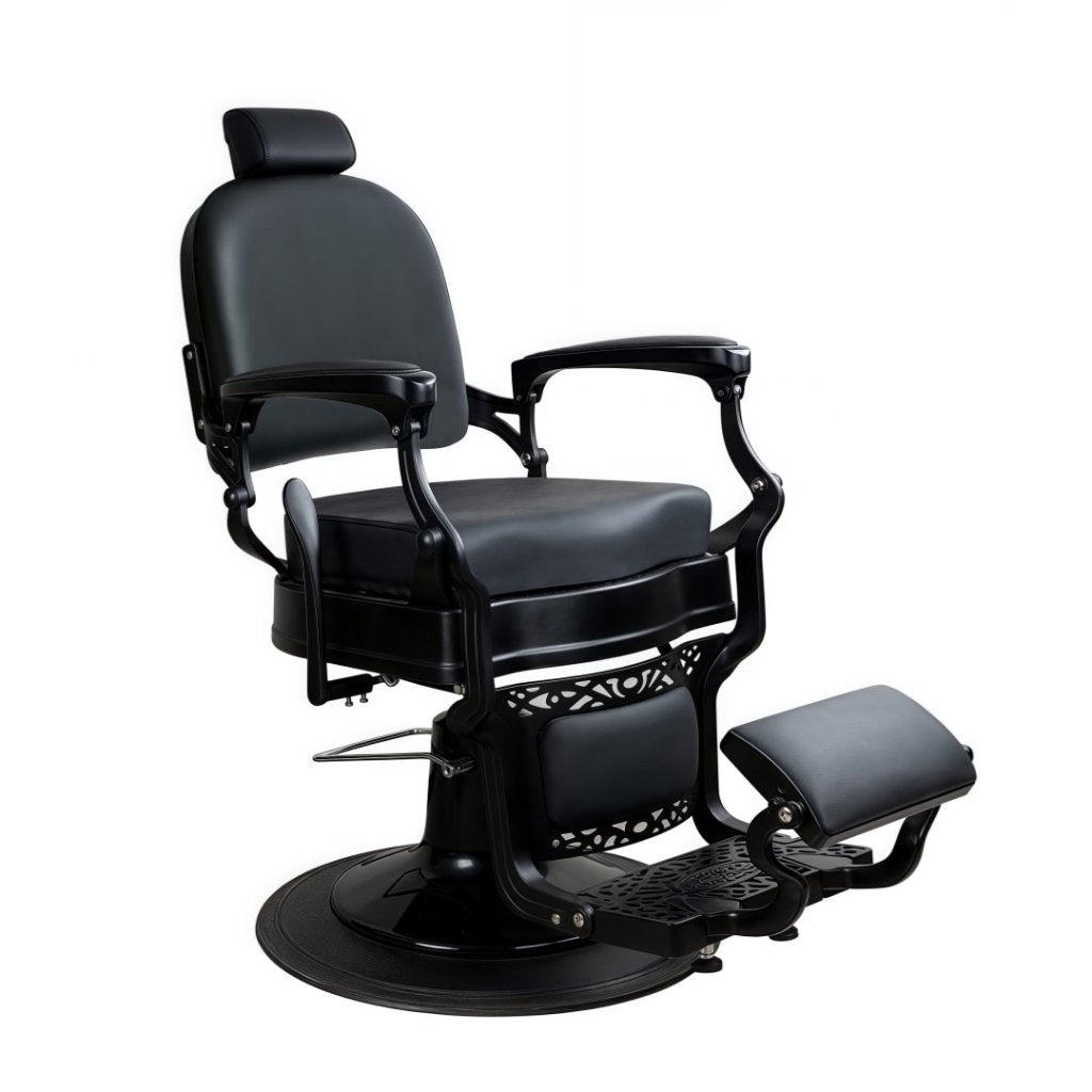Vintage Knight Antique Salon Barber Chair 209/931 - Classic Leather Styling Chair for Professional Barbershops & Home Grooming Stations