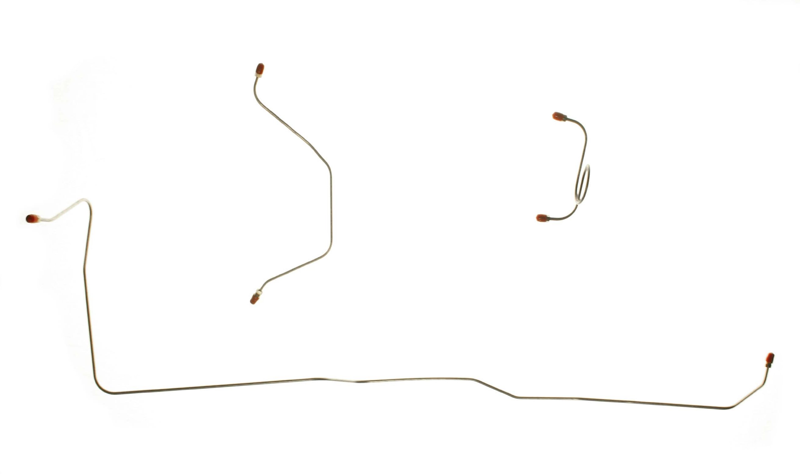 ZKT6401 Standard Drum Front Brake Line Kit - 3 Piece Replacement Brake Hose Set for Classic Cars & Trucks - Perfect for Brake System Repair & Maintenance