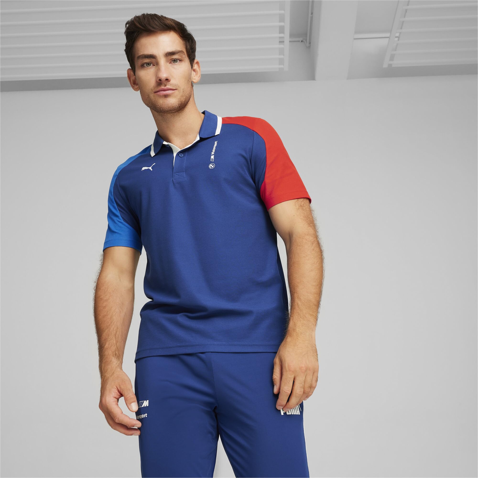 PUMA Men's BMW M Motorsport Essentials Polo Shirt - Breathable, Comfortable & Stylish - Perfect for Casual Wear, Golf & Motorsport Events