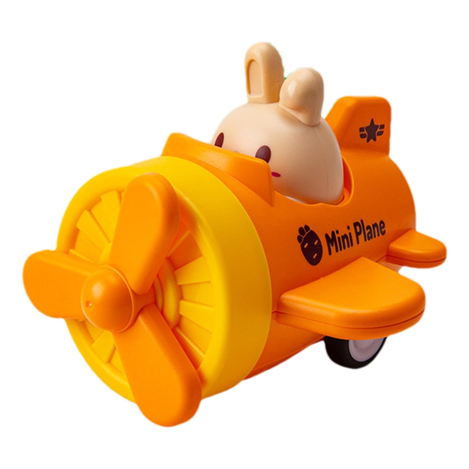 Kids Push-Up Airplane Toy - Educational Inertial Aircraft Model for Toddlers, Boys & Girls | Fun Learning & Outdoor Play Toy for Family Adventures