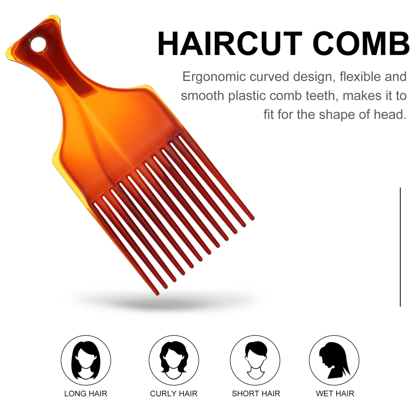 Beaupretty 4-Piece Hair Styling Comb Set - Wide Tooth Comb, Fine Tooth Comb, Hairdressing Oil Brush & Wig Comb for Men & Women - Perfect for Salon, Home Styling & Wig Maintenance