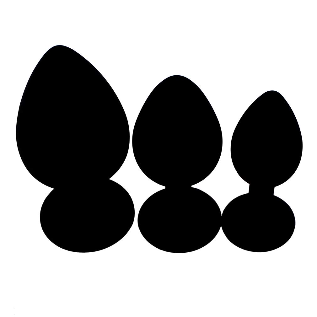 3PCS Silicone Jeweled Anal Trainer Plugs Set - Beginner Friendly Anal Sex Toys for Men, Women & Couples | Black | Perfect for Sensual Play, Intimacy & Exploration
