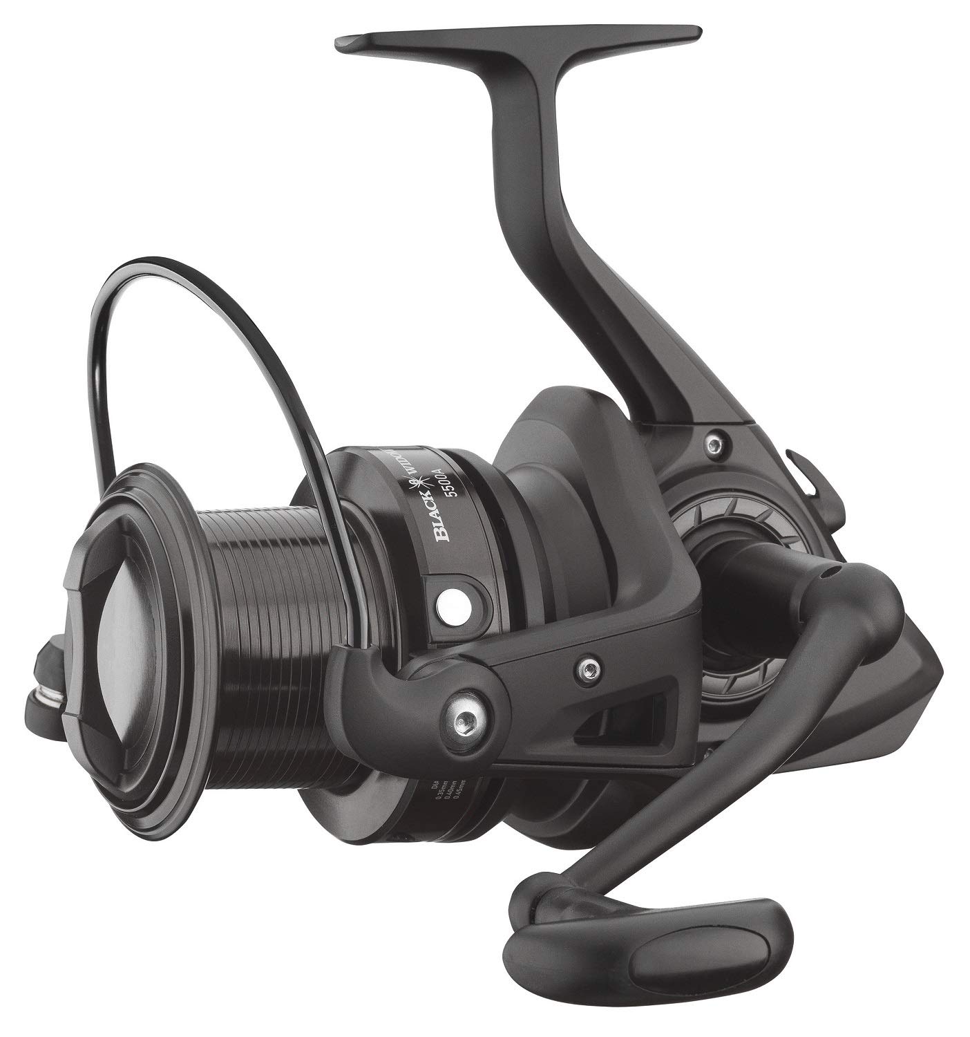 Black Widow 5000 & 5500 Big Pit Fishing Reels - High Performance Saltwater & Freshwater Spinning Reels for Surf Fishing, Carp Fishing, and Long Casting