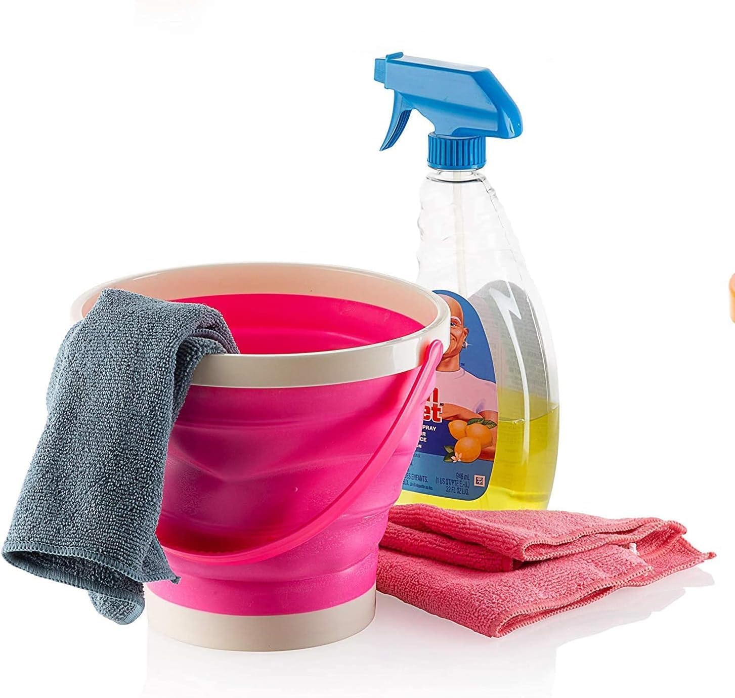 3-Pack Large Foldable Collapsible Buckets - 1.5 Gallon (5 Liter) Multi-Purpose Pail for Beach, Camping, Fishing | Water & Food Storage, Pet Bowls for Dogs & Cats | Portable for Outdoor Activities, Gardening, Car Washing & Emergency Use
