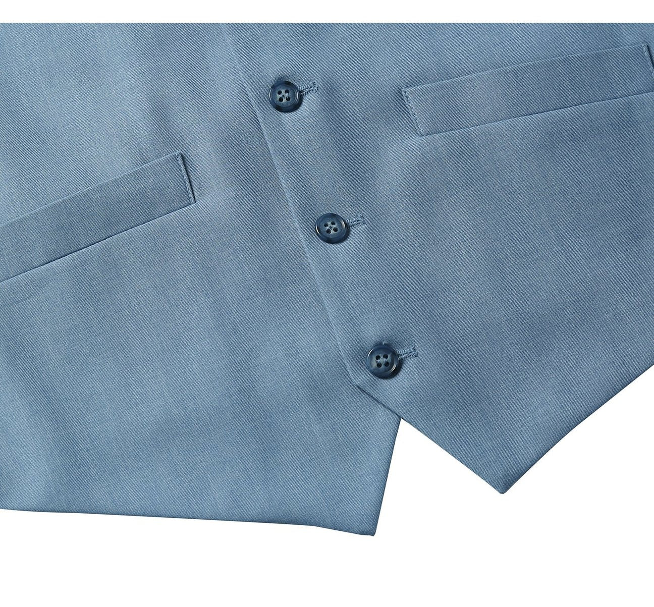 Alessandro Vitello by Renoir Blue Business Suit Vest - Regular Fit Waistcoat for Men | Perfect for Weddings, Office & Formal Events