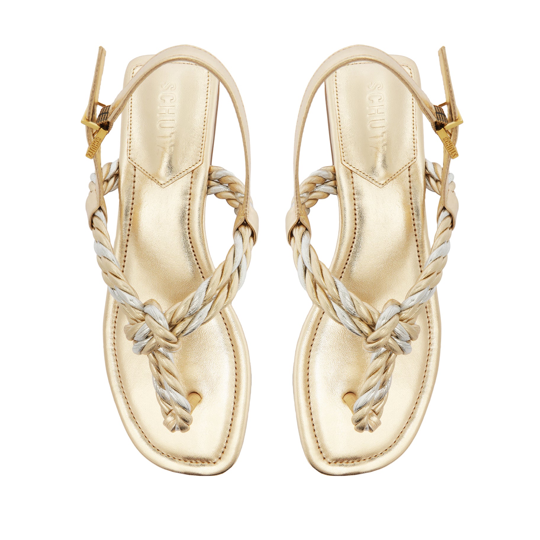 Sage Metallic Flat Sandal - Women's Comfortable Summer Casual Shoes for Beach, Walking & Outdoor Activities