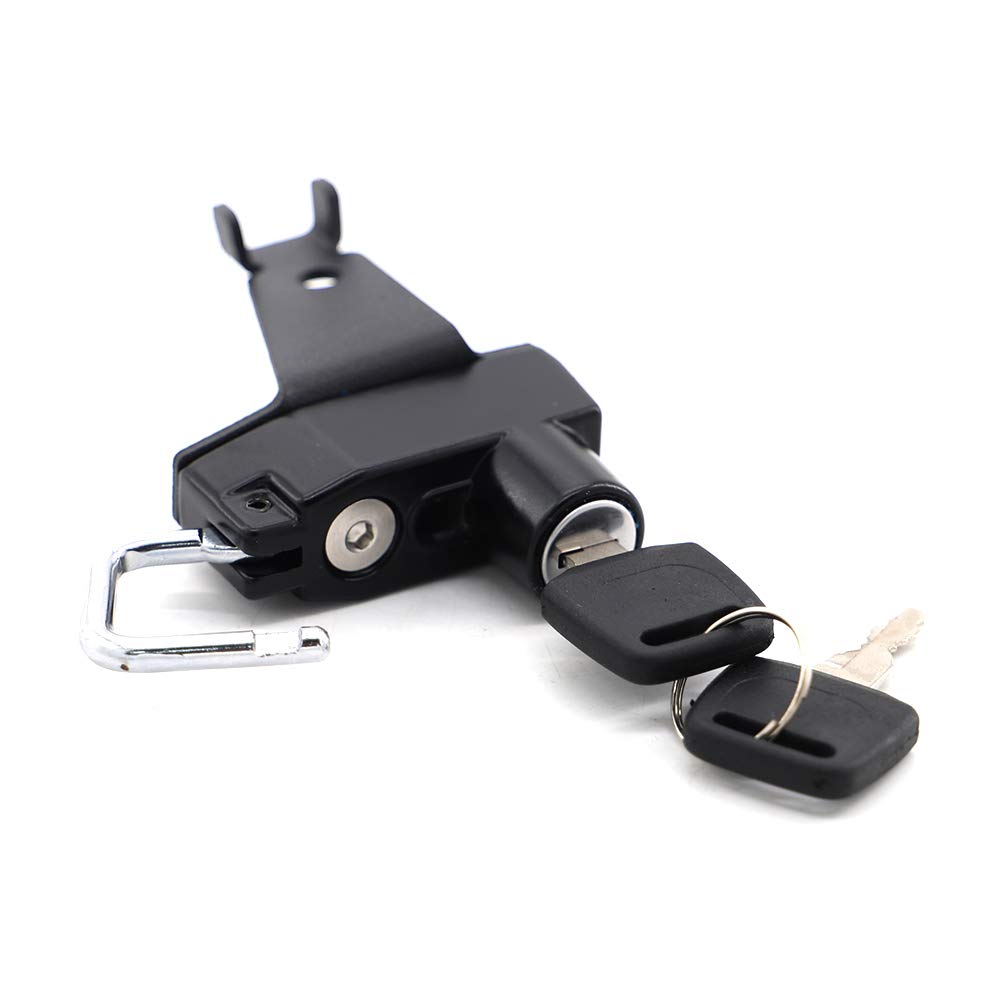Anti-Theft Motorcycle Helmet Lock - Secure Helmet Security Cable Lock Compatible with Kawasaki Z125/Pro 2016-2023 Models (Black) - Perfect for Parking, Commuting & Road Trips