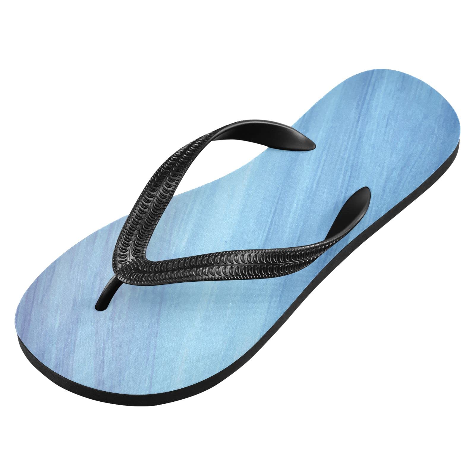 **Non-Slip Flip Flops for Women & Men - Blue Light Color Fashion Beach Sandals with Straps | Summer Travel, Swimming, Party & Shower Slippers**