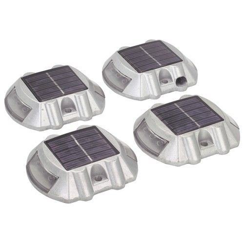 6 Pack Solar LED Pathway Lights - Waterproof Outdoor Driveway Markers for Garden, Walkway, Dock & Step Safety - Weatherproof Solar Powered Landscape Lighting for Road, Yard & Patio Decoration