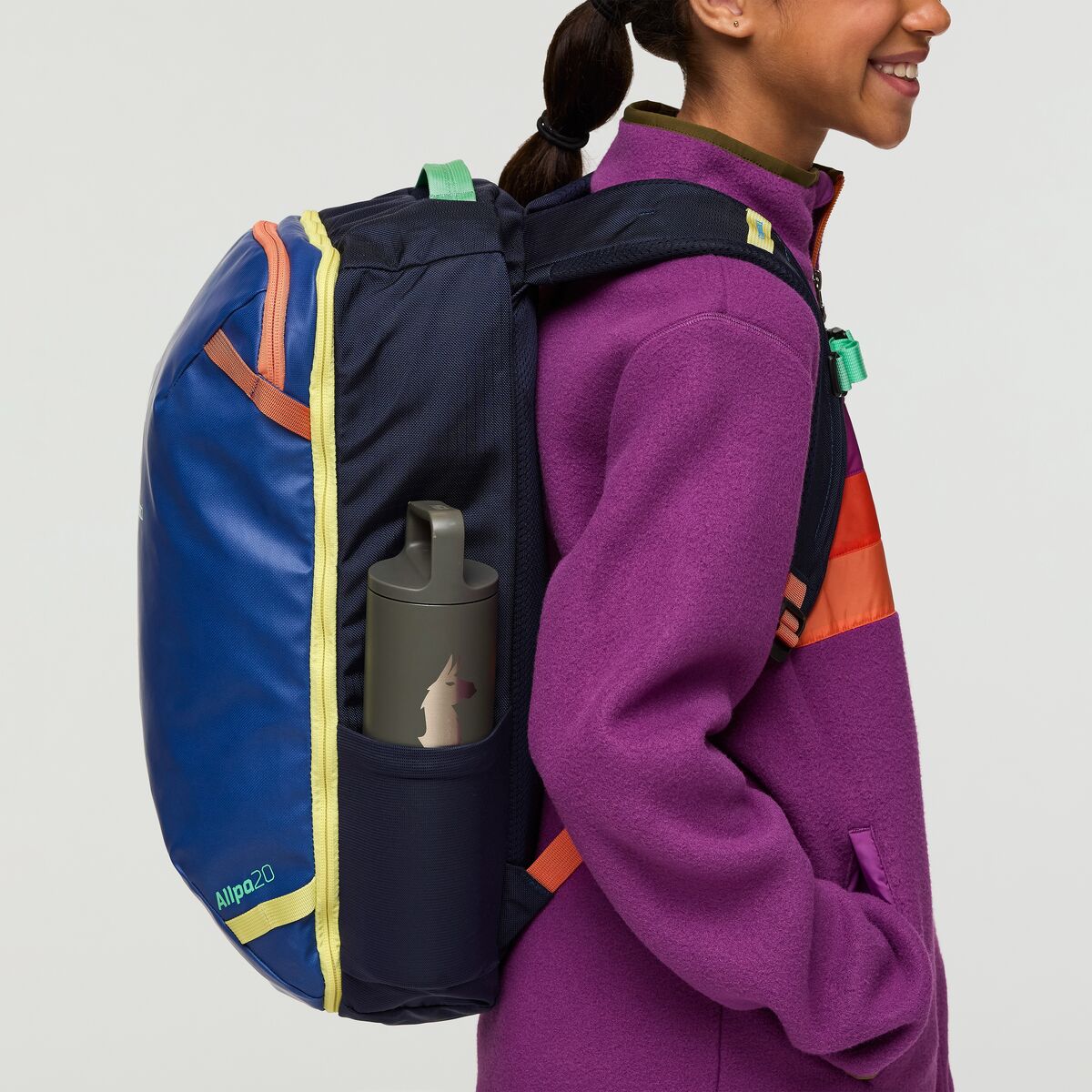 Cotopaxi Allpa Mini 20L Travel Backpack - Lightweight Carry-On Pack for Hiking & Air Travel | Water-Resistant Pacific/Maritime Design | Perfect for Weekend Trips & Commuting