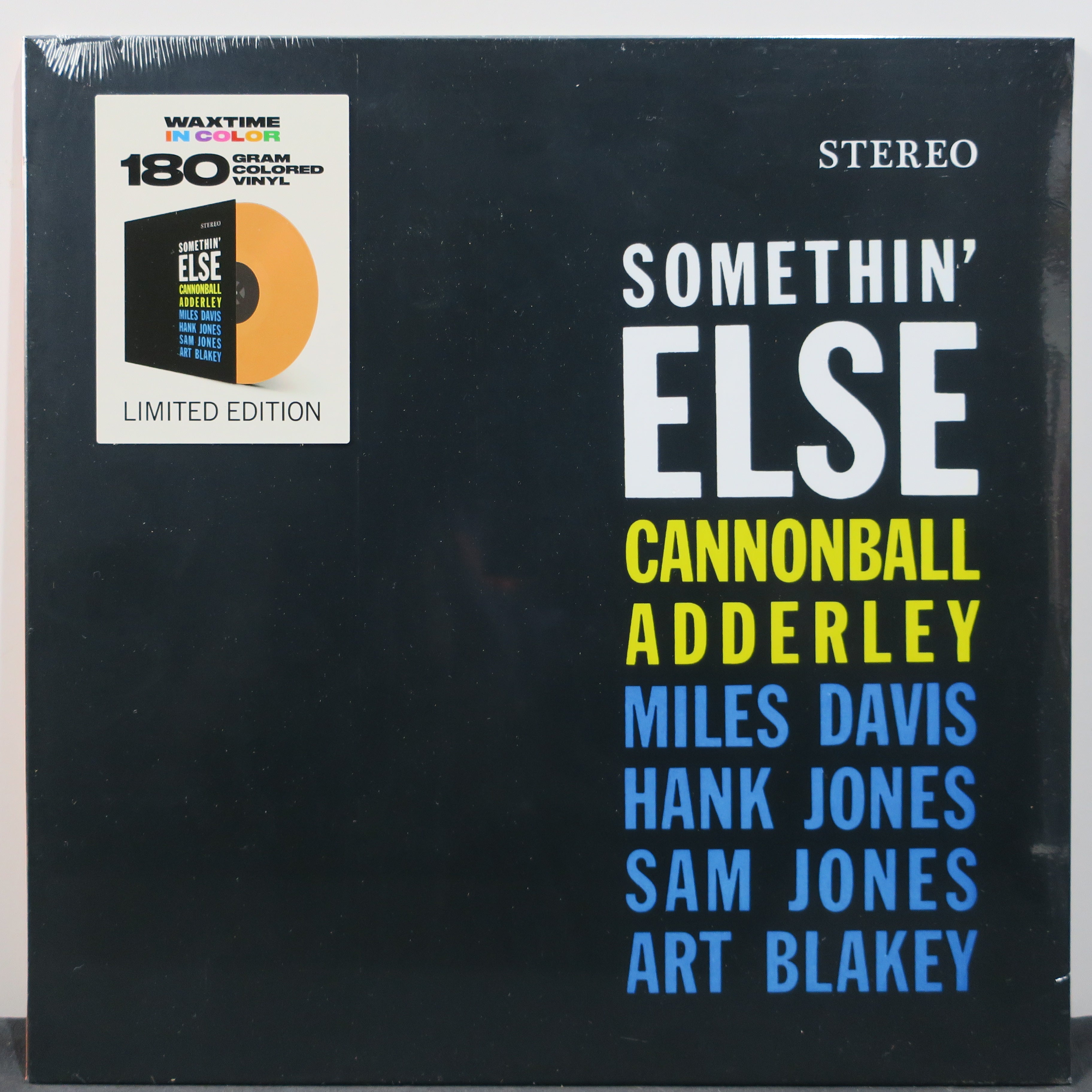 CANNONBALL ADDERLEY 'Somethin' Else' 180g Orange Vinyl LP Record - Jazz Music Collector's Edition for Audiophiles & Vinyl Enthusiasts - Perfect for Home Listening & Music Collections