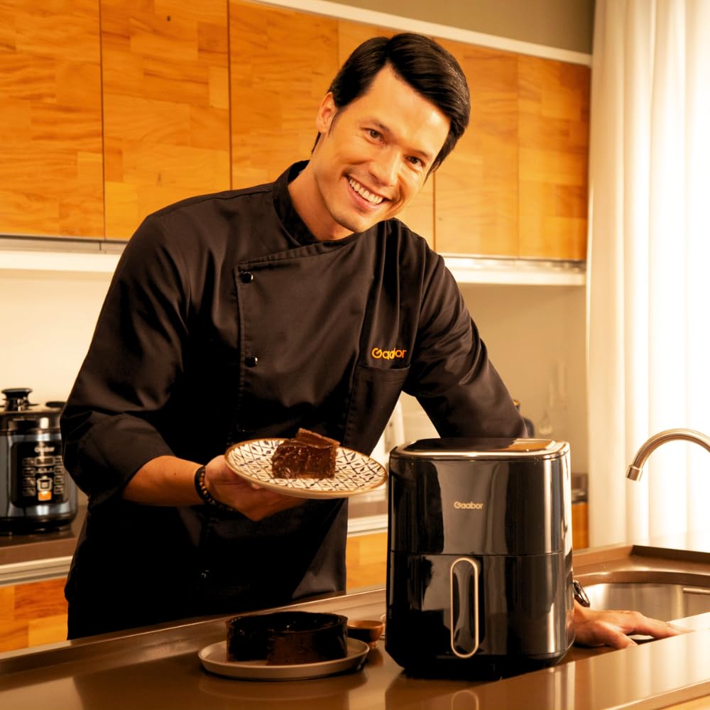 Gaabor 3.5L Digital Air Fryer - 1350W Oil-Free Electric Cooker with Touch Control, 127V - Perfect for Healthy Frying, Roasting & Baking at Home