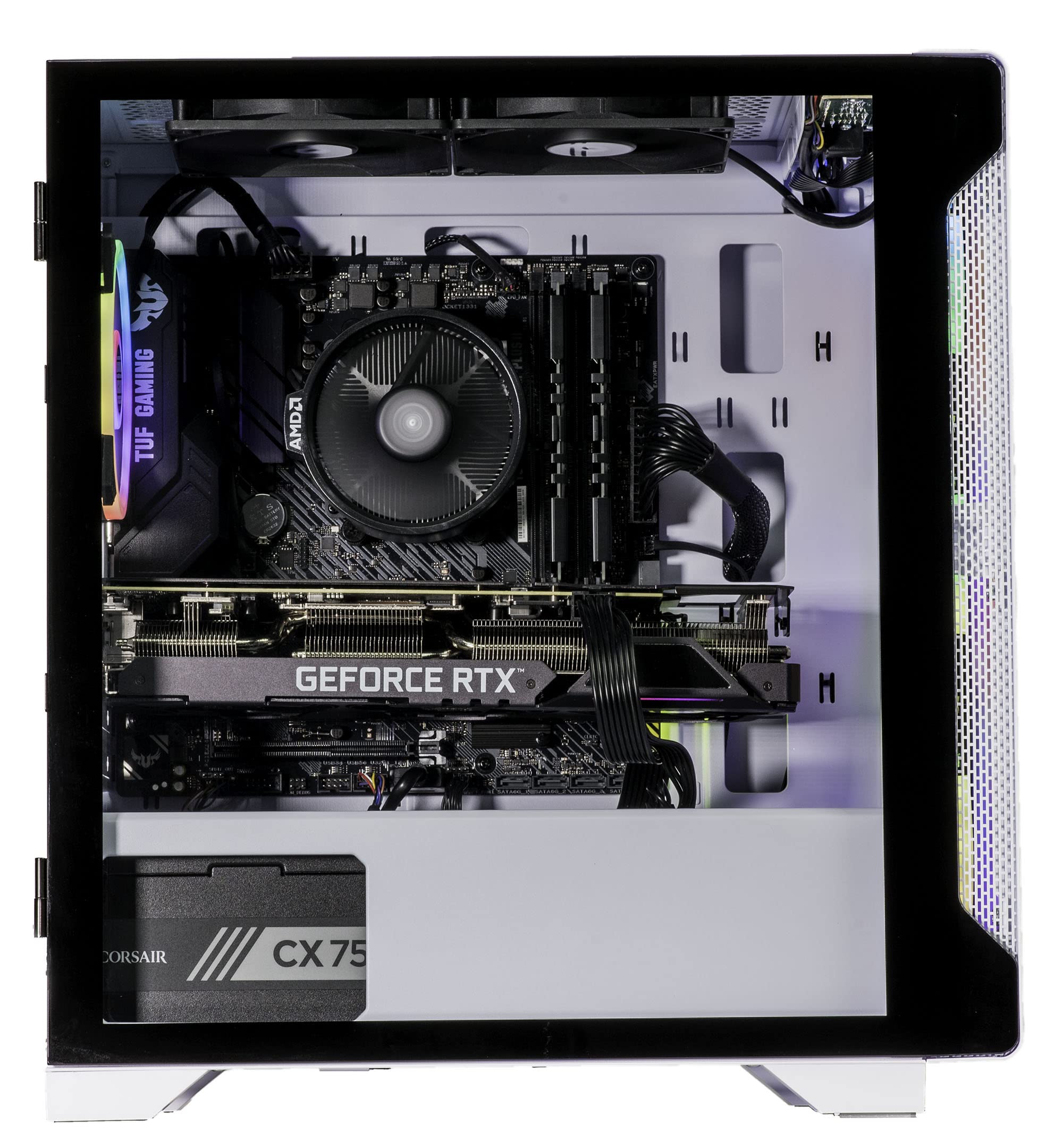 Velztorm Nix Custom Gaming PC - AMD Ryzen 5 5600X 6-Core, 32GB RAM, 1TB SSD + 2TB HDD, GTX 1050Ti, Windows 10 | High Performance Desktop Computer for Gaming, Streaming & Content Creation