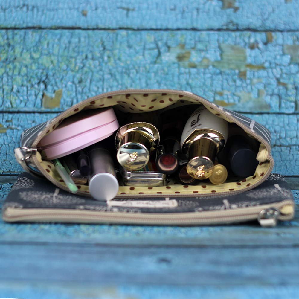 2 Pcs Funny Makeup Bags for Women - Cute Cosmetic Pouch, Travel Toiletry Bag for Purse | Perfect for Travel, Gym & Daily Organizer