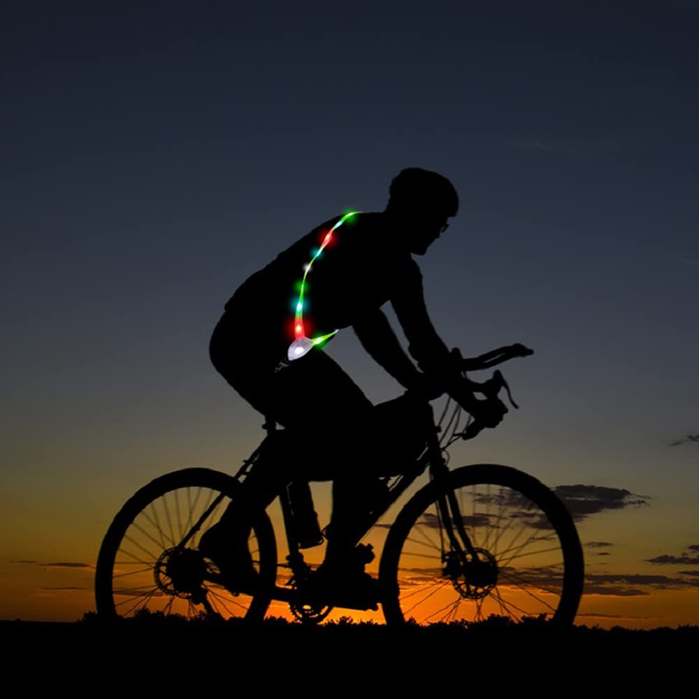 Running Lights for Runners - LED Light Up Vest with Reflective Sash, Shoulder Lights & Belt for Night Safety - Perfect for Jogging, Cycling, and Nighttime Outdoor Activities