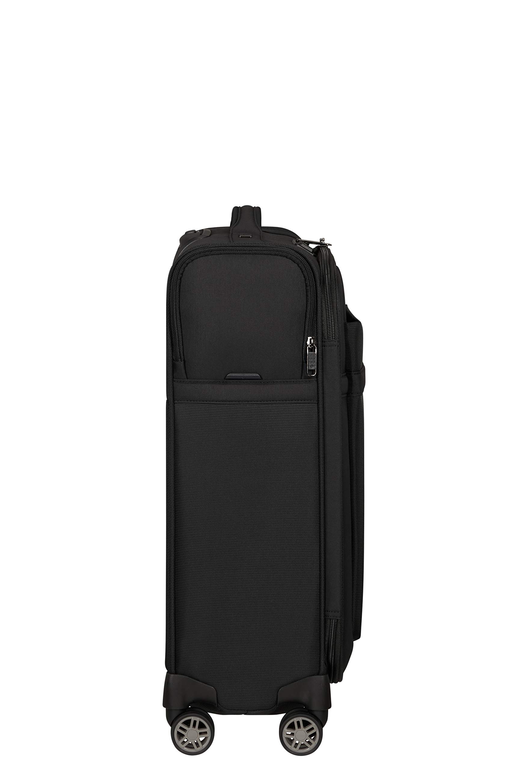 Samsonite Airea Spinner S 55cm Carry-On Luggage 41L Black Expandable Suitcase for Business Travel & Weekend Getaways - Lightweight Durable Hardshell with 360° Spinner Wheels, TSA Lock & Packing Organizer