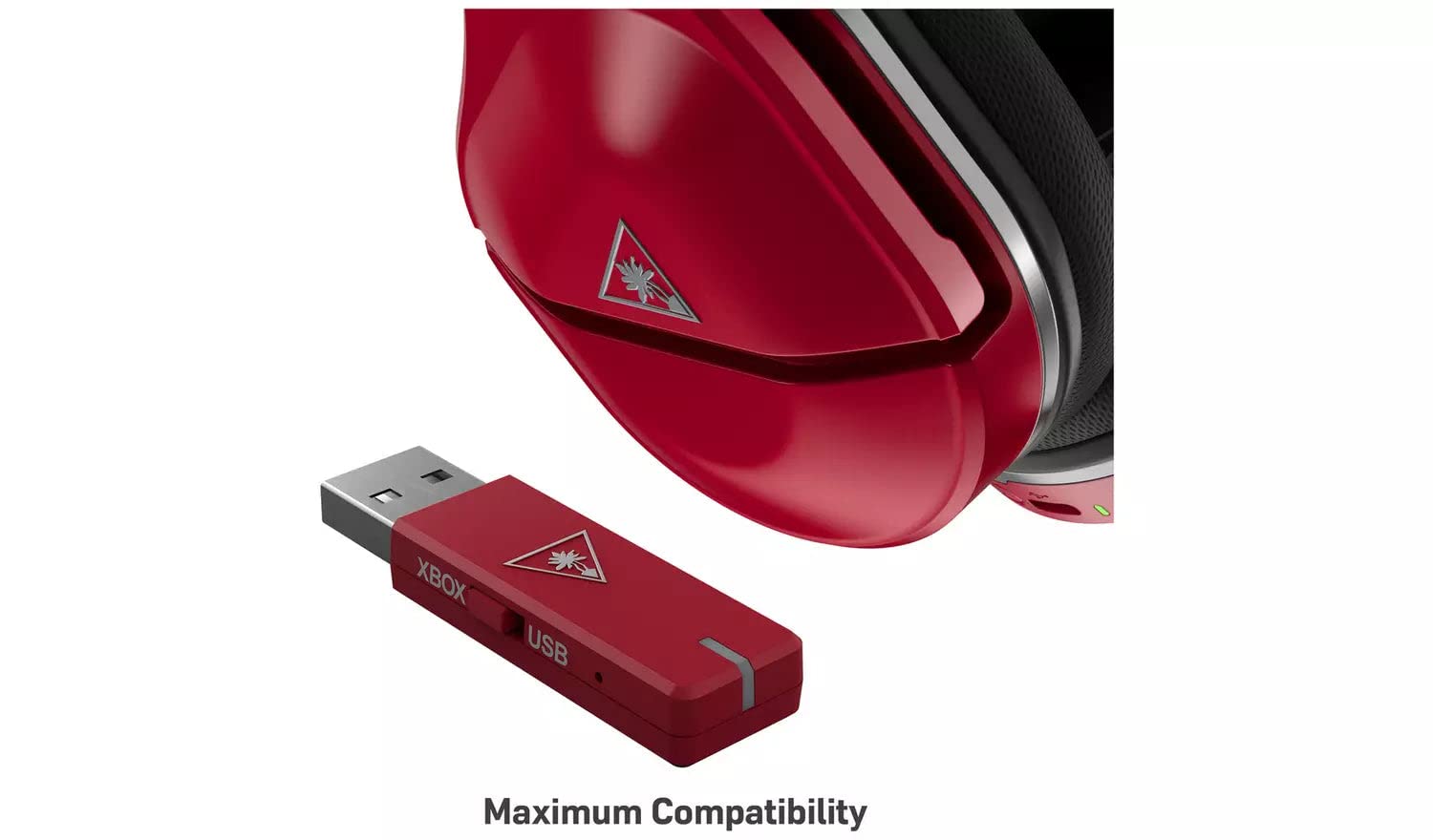 Turtle Beach Stealth 600 MAX Wireless Gaming Headset - Midnight Red - Noise Cancelling Mic, 50mm Speakers - Perfect for PS5, Xbox Series X & PC Gaming