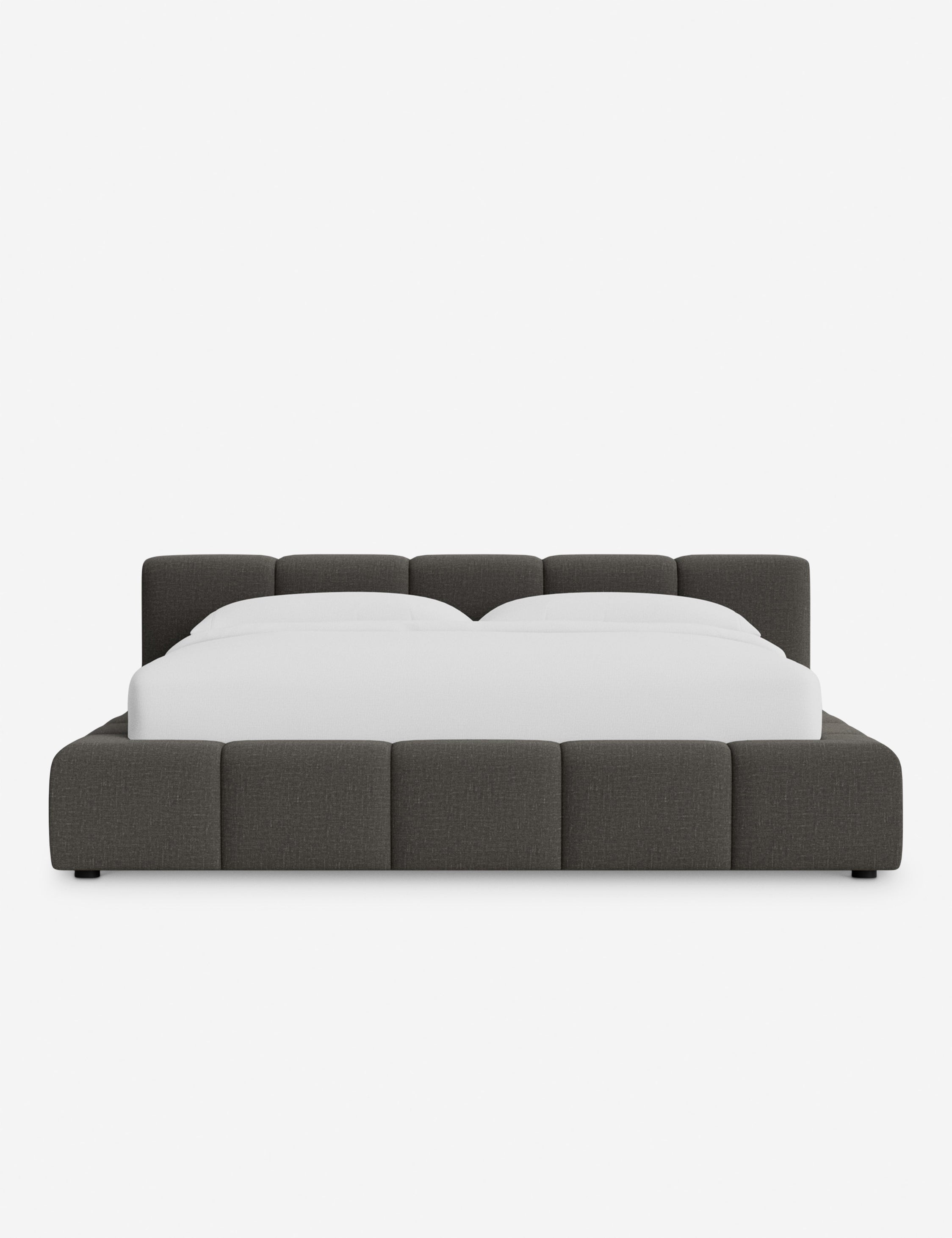 Cambry Platform Bed Frame - Modern Minimalist Wooden Bed with Headboard - Perfect for Bedroom, Guest Room & Small Spaces