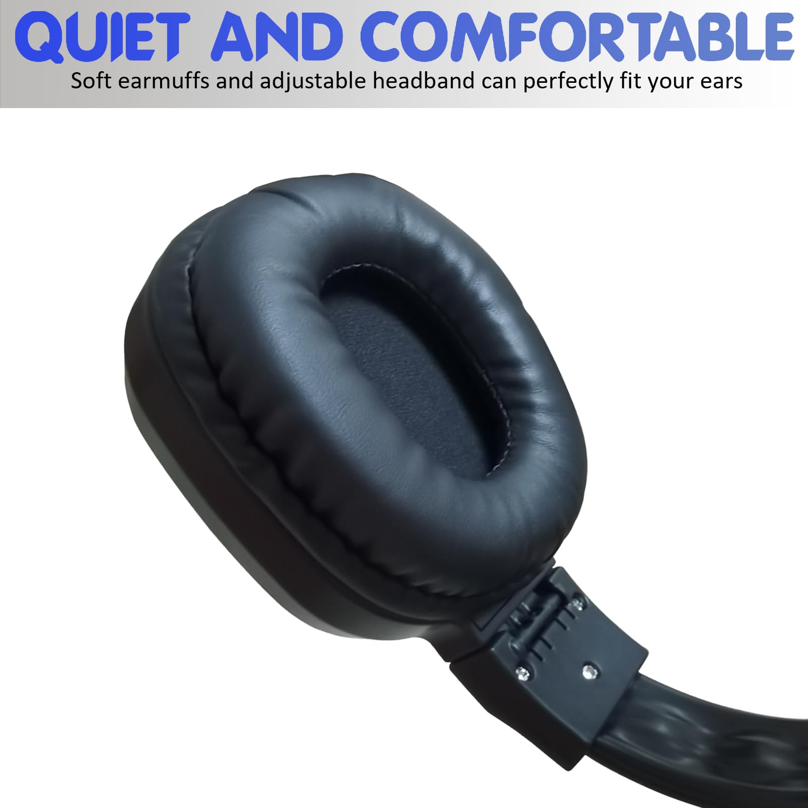 Portable FM Radio Headphones with LED Display - Lightweight Wireless Headset with Soft Ear Cushions for Walking, Jogging, Gym & Office Use - Clear Reception FM Receiver (AAA Batteries Not Included)