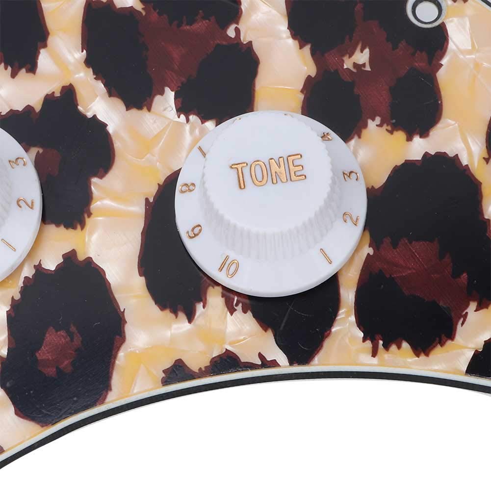 Electric Guitar Pickguard - Easy to Install Loaded Pickguard with Clear Sound | Tiger Pattern Design | Perfect for Rock, Blues & Live Performances