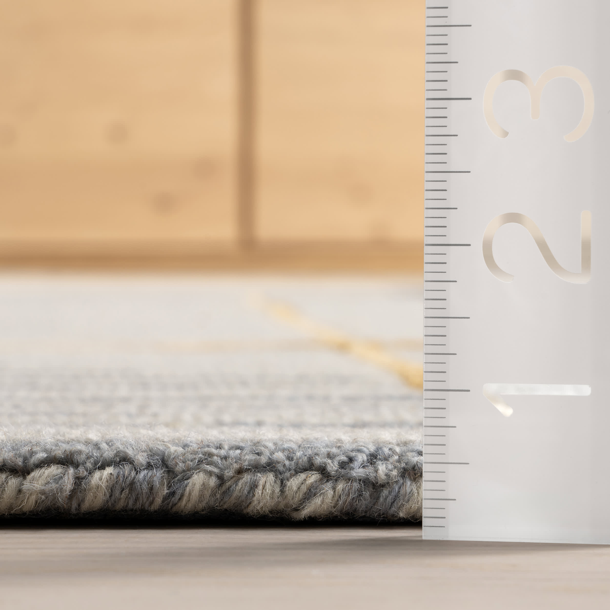 Modern Ayla Abstract Striped Area Rug - Soft Blue & White Bohemian Design for Living Room, Bedroom or Nursery - Perfect for Home Decor & Cozy Spaces