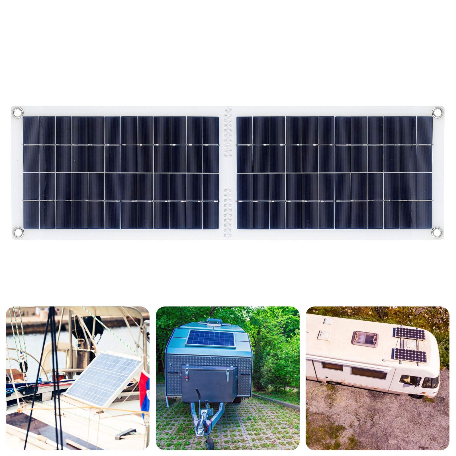 30W Foldable Solar Panel Charger with USB Port | Portable Solar Battery Charger for Outdoor Camping, Hiking, Travel | Solar Power Charger for Car, RV, Boat & Emergency Power Supply | Ideal for Camping Gear, Road Trips & Off-Grid Adventures