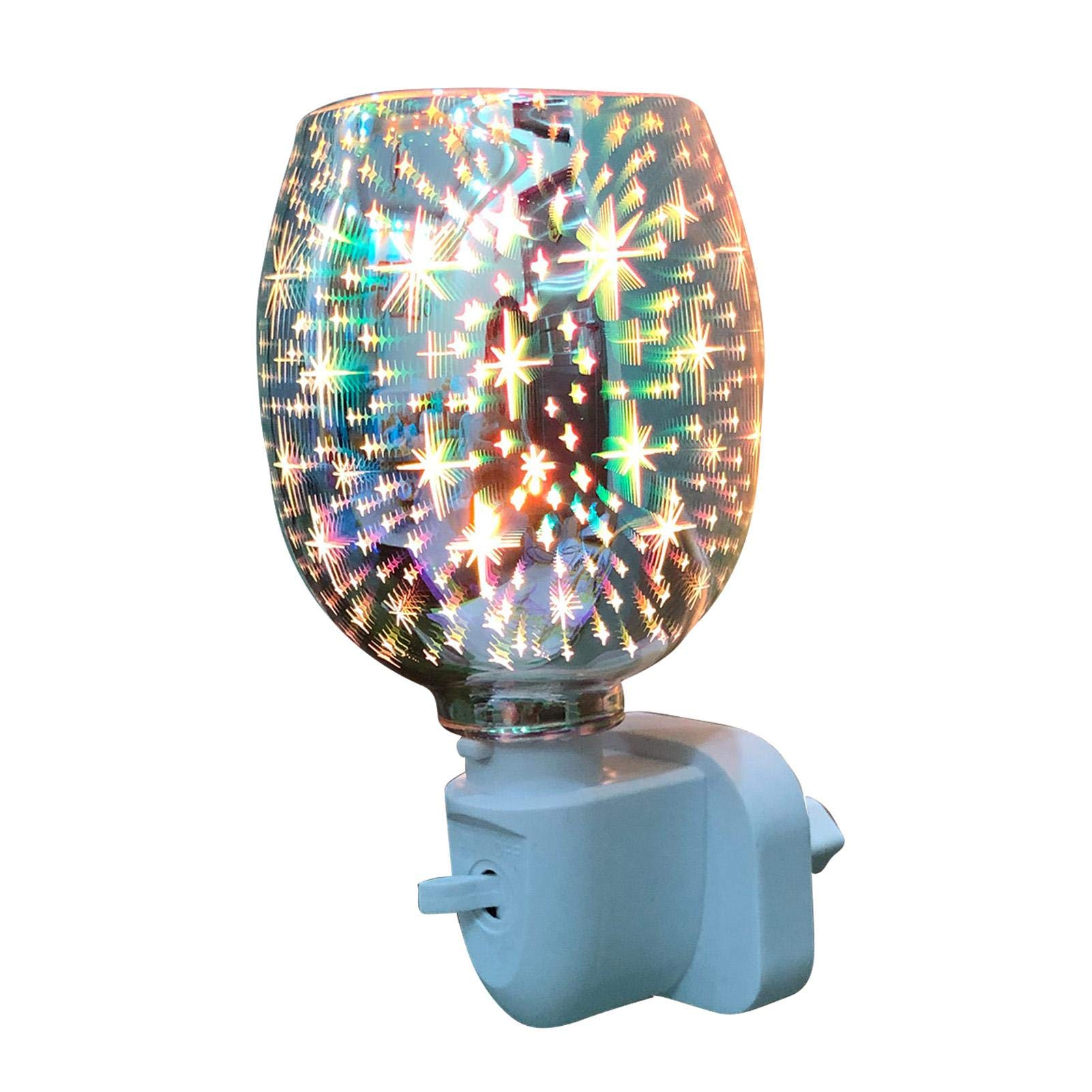 Activane 3D Glass Electric Wax Warmer - Plug-in Aromatherapy Oil Burner & Wax Melter for Home, Office, Bedroom - Perfect for Relaxation, Stress Relief & Home Fragrance - Ideal Gift for Holidays & Special Occasions