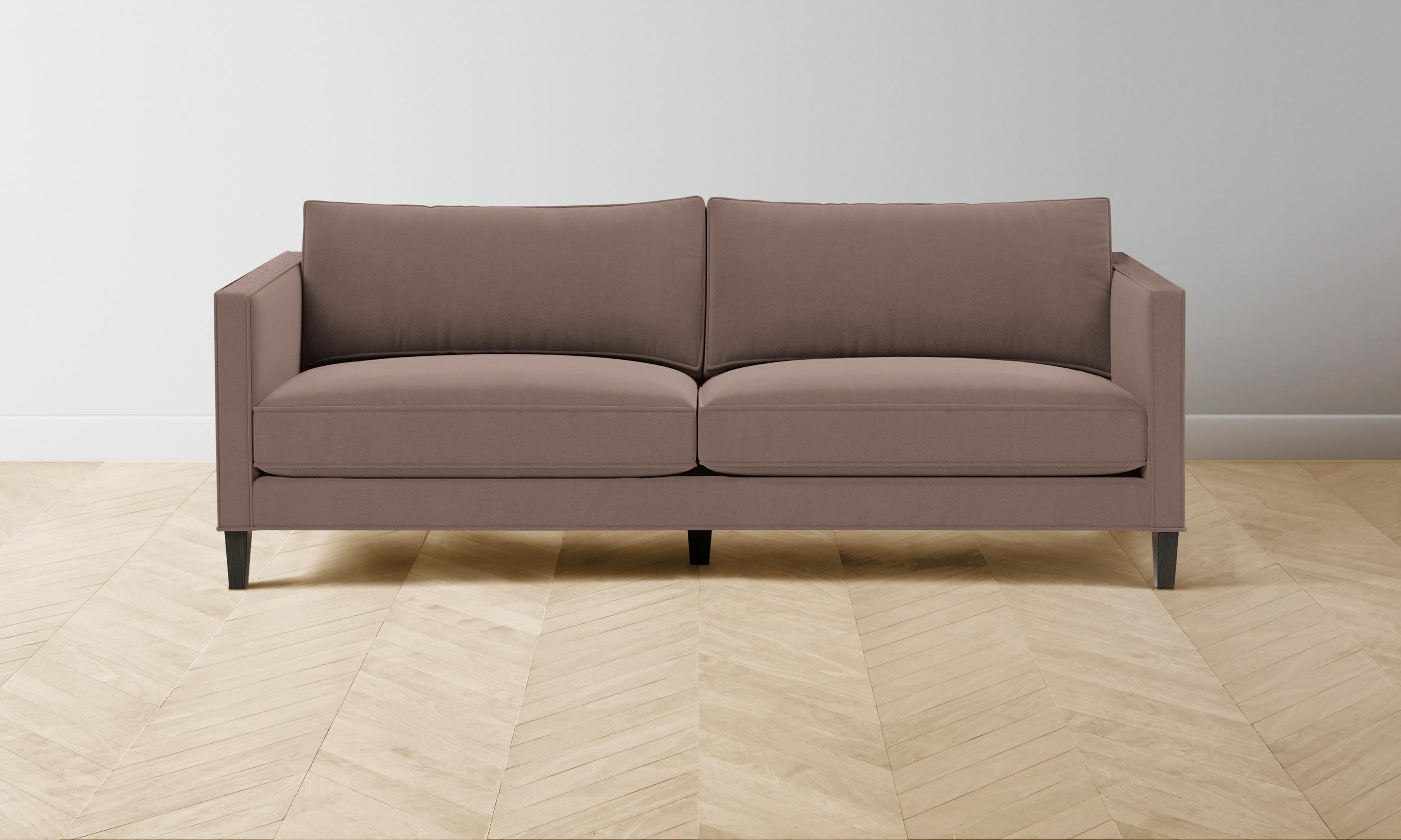 Crosby Sectional Sofa with Mohair Upholstery in Peony Pink - Perfect for Living Room, Lounge, and Cozy Home Decor