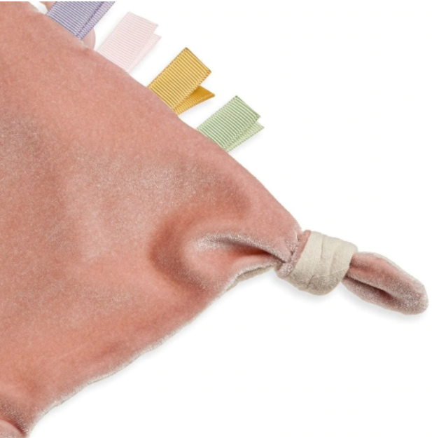 Bitzy Crinkle Sensory Toy with Teether - Soft Baby Chew Toy for Teething Relief & Tactile Stimulation - Perfect for Infants & Toddlers to Explore Textures & Soothe Gums