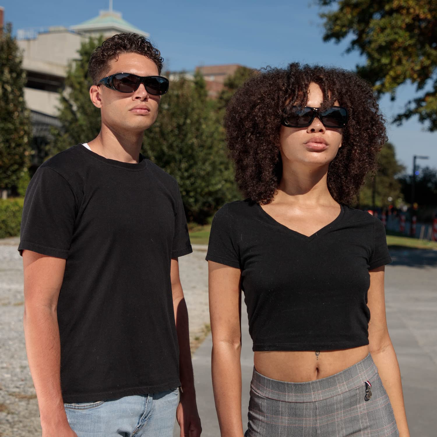 Polarized Wraparound Sunglasses for Men & Women - UV Protection Fit Over Glasses - Outdoor Sports, Driving & Everyday Use