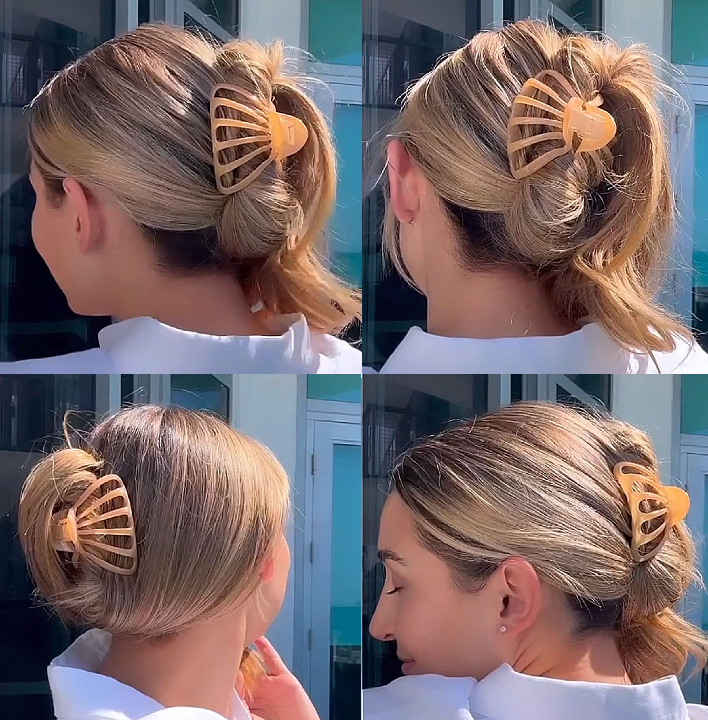 Camila Paris CP3051 2PK French Octopus Hair Clips for Women & Girls - Strong Hold No Slip Grip Hair Claw Clips for Thick & Voluminous Hair - Durable Fashion Hair Accessories Made in France - Perfect for Updos, Ponytails & Everyday Styling