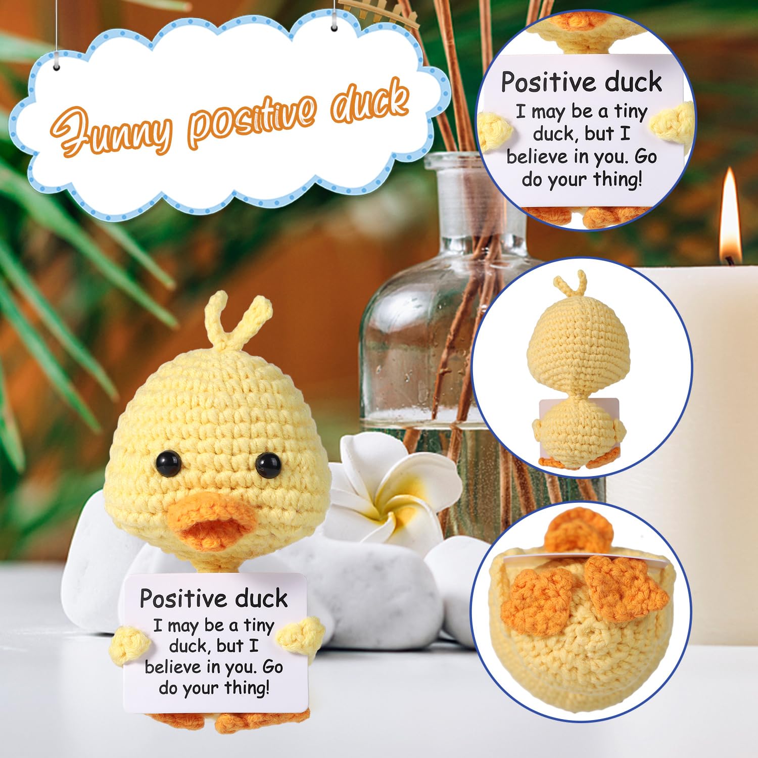 BOXOB Mini Funny Positive Duck - 3.94