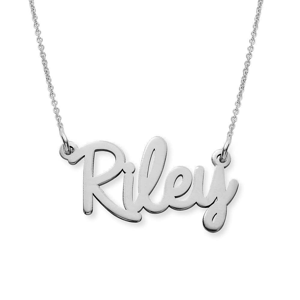Personalized Cursive Name Necklace in Sterling Silver - Custom Engraved Jewelry for Women - Unique Gift for Her - Perfect for Anniversaries, Birthdays & Valentine's Day