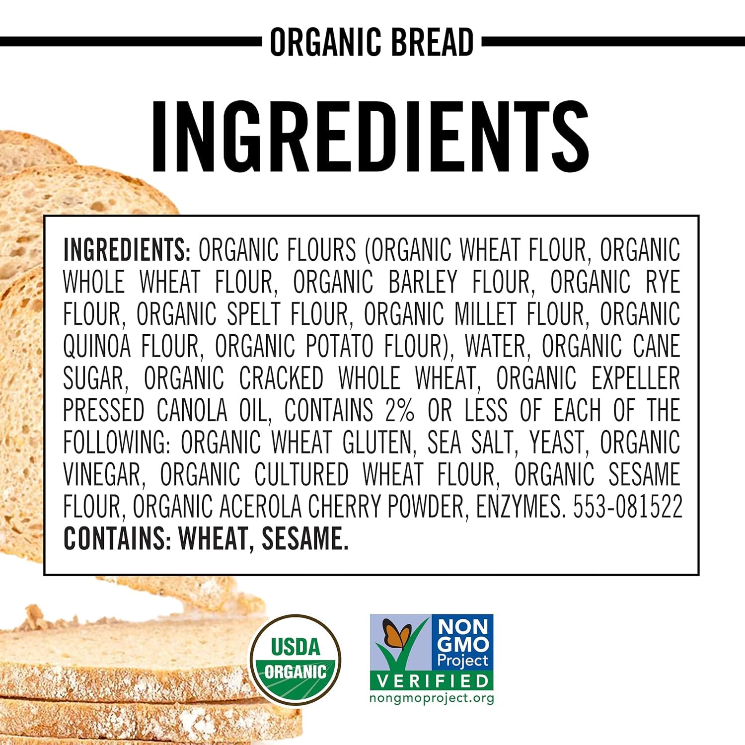 2 Pack - Dave's Killer Bread Organic White Bread, Artisan-Style, 24 oz Loaf (70 Cal/Slice) - Perfect for Sandwiches, Toast & Healthy Breakfasts