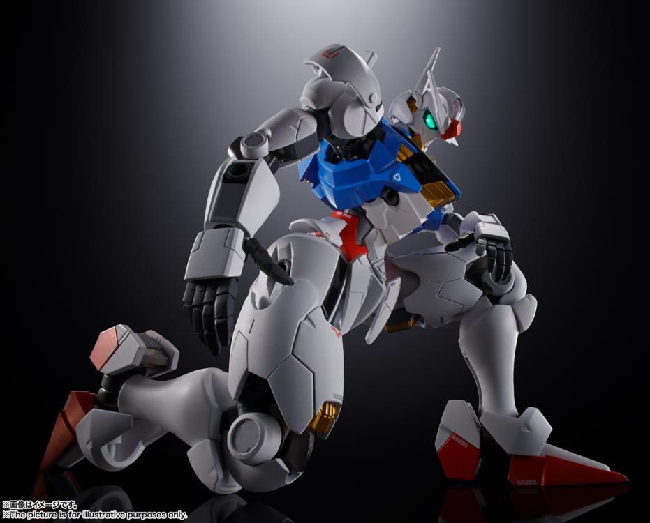 Bandai Chogokin Mobile Suit Gundam: The Witch from Mercury Gundam XVX-016 Aerial Action Figure - Premium Collectible Model Kit for Anime Fans & Gundam Enthusiasts - Perfect for Display, Photography & Role Play Scenes