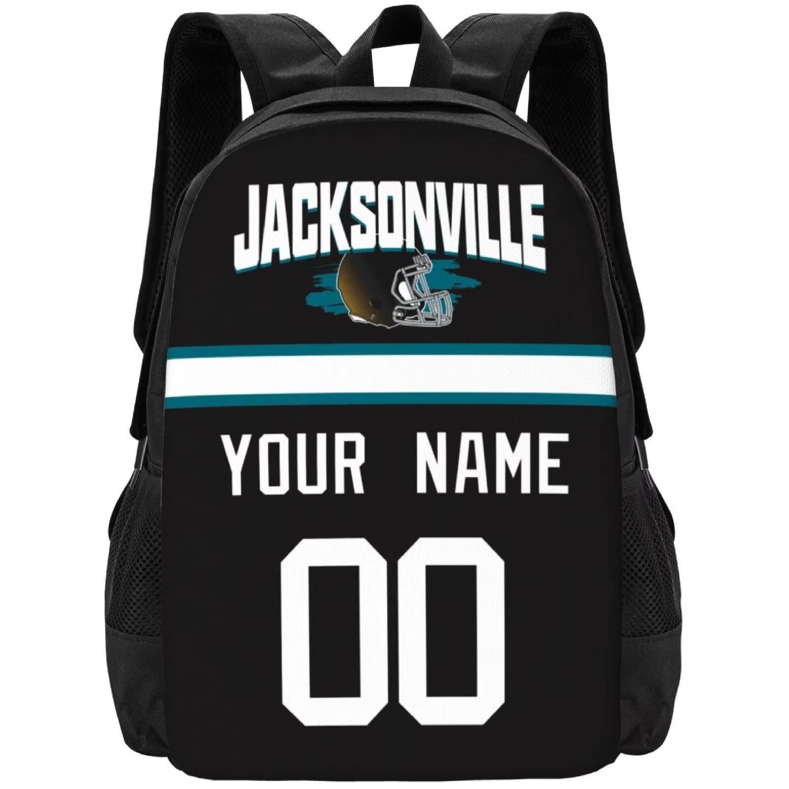 Custom Jacksonville Backpack with Name & Number - Personalized Gifts for Men, Women & Youth - Perfect for School, Travel & Sports