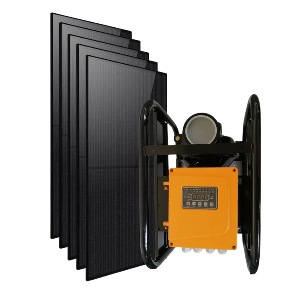 Rocksolar 3.75HP 60-450V Solar DC Water Transfer Pump Kit for Irrigation, Livestock, and Off-Grid Water Supply